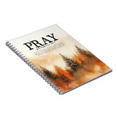 Inspirational Bible Verse Philippians 4:6-7 Notizblock (Rechte Seite)