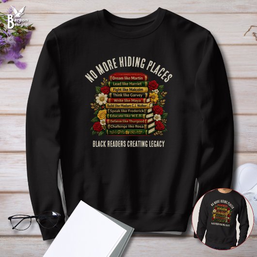 Inspirational Black History Icons Book Club Sweatshirt