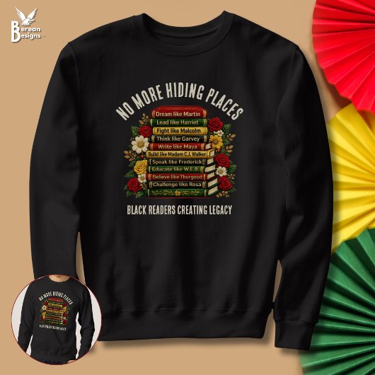 Inspirational Black History Icons Book Club Sweatshirt