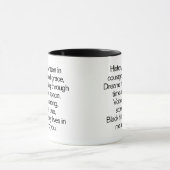Inspirational Black History Mug Tasse (Zentrum)