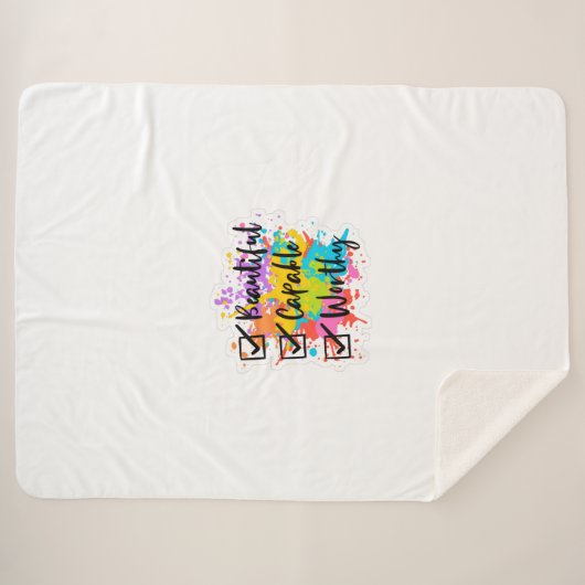 Inspirational blanket sherpadecke (Vorderseite (Horizontal))