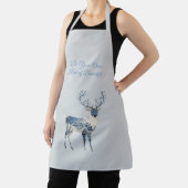 Inspirational Blue White Chic Deer Fox Schürze (InSitu)