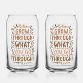 Inspirational Botanical Growth Saying Dosenglas (Rückseite)