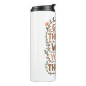 Inspirational Botanical Growth Saying Thermosbecher (Nach links gedreht)