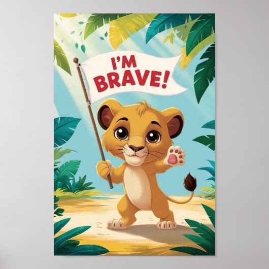Inspirational Bravery for Kids Poster (Vorne)