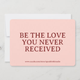 Inspirational Card Custom Self Love Gift for Women Feiertagskarte