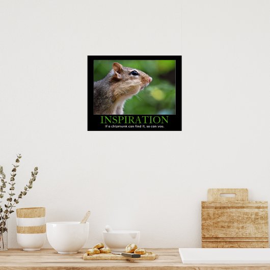 Inspirational Chipmunk Poster (Küche)