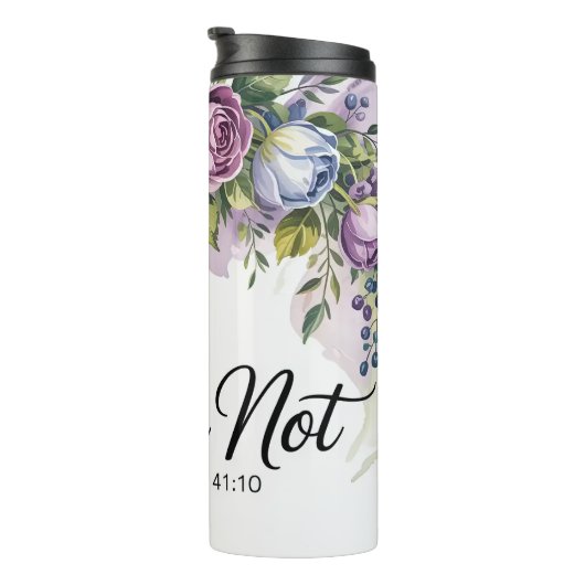 Inspirational Christian Bible Verse Fear Not Thermosbecher (Nach rechts gedreht)