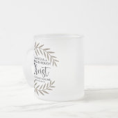 Inspirational Christian Bible Verse  Mattglastasse (Vorderseite Links)