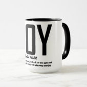 Inspirational Christian Bible Verse Tasse (VorderseiteRechts)