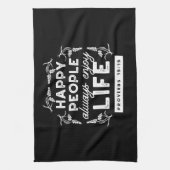 Inspirational Christian Quote from Proverbs 15:15 Geschirrtuch (Vertikal)