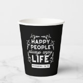 Inspirational Christian Quote from Proverbs 15:15 Pappbecher (Vorderseite)