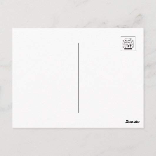 Inspirational Christian Quote from Proverbs 15:15 Postkarte (Rückseite)