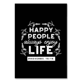 Inspirational Christian Quote from Proverbs 15:15 Tischnummer