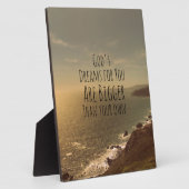 Inspirational Christian Quote God's Dreams for You Fotoplatte (Seite)