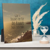 Inspirational Christian Quote God's Dreams for You Fotoplatte (Seite)