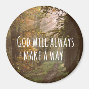 Inspirational christliches Zitat: Gott wird es tun Magnet