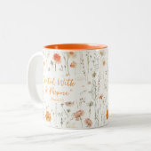 Inspirational Created With A Purpose Faith Mug Zweifarbige Tasse (Vorderseite Links)