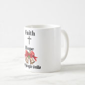Inspirational Cross & Bells Mug Kaffeetasse (VorderseiteRechts)