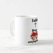 Inspirational Cross & Bells Mug Kaffeetasse (Vorderseite Links)
