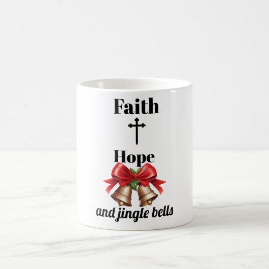 Inspirational Cross & Bells Mug Kaffeetasse (Mittel)