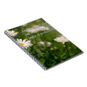 Inspirational - Daisy - Kolossians 3-14 Notizblock (Rechte Seite)