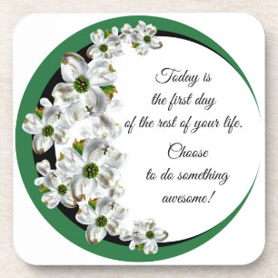 Inspirational Dogwood Plastic Coasters (Set of 6) Getränkeuntersetzer