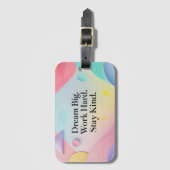 Inspirational Dream Big. Work Hard. Stay Ki Gepäckanhänger (Vorderseite Vertikal)