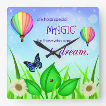 Inspirational Dream Quote Wall Clock