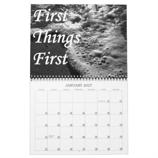 Inspirational Erholungs-Kalender Kalender (Jan 2027)