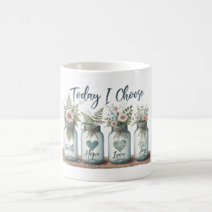Inspirational Faith Hope Liebe Joy Jars Kaffeetasse