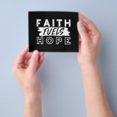 Inspirational Faith Quote – Faith Fuels Hope Flyer (Gruppe)