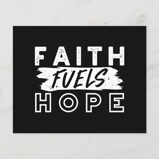 Inspirational Faith Quote – Faith Fuels Hope Flyer (Vorne)