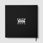 Inspirational Faith Quote – Faith Fuels Hope Gästebuch (Rückseite)