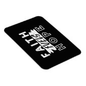 Inspirational Faith Quote – Faith Fuels Hope Magnet (Rechte Seite)