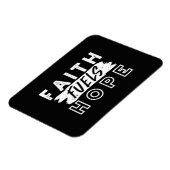 Inspirational Faith Quote – Faith Fuels Hope Magnet (Linke Seite)