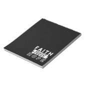 Inspirational Faith Quote – Faith Fuels Hope Notizblock (Rotiert)