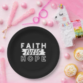 Inspirational Faith Quote – Faith Fuels Hope Pappteller (Party)