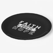 Inspirational Faith Quote – Faith Fuels Hope Pappteller (Schrägansicht)