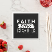 Inspirational Faith Quote – Faith Fuels Hope Serviette (Beispiel)
