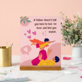 Inspirational Fathers Day Quote Acrylschild (Hochzeit)