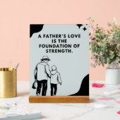 Inspirational Fathers Love Quote Acrylschild (Hochzeit)