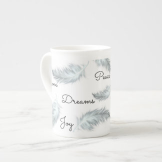 Inspirational Feder-Knochen-China-Tasse Porzellantasse