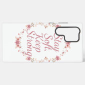 Inspirational Feminine Strength Quote Samsung Galaxy Hülle (Rückseite (Horizontal))