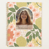 Inspirational Floral Photo Weekly Monthly Planner Planer (Vorderseite)