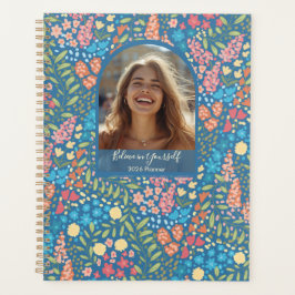 Inspirational Floral Photo Weekly Monthly Planner Planer