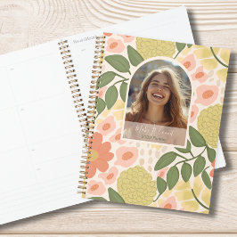 Inspirational Floral Photo Weekly Monthly Planner Planer