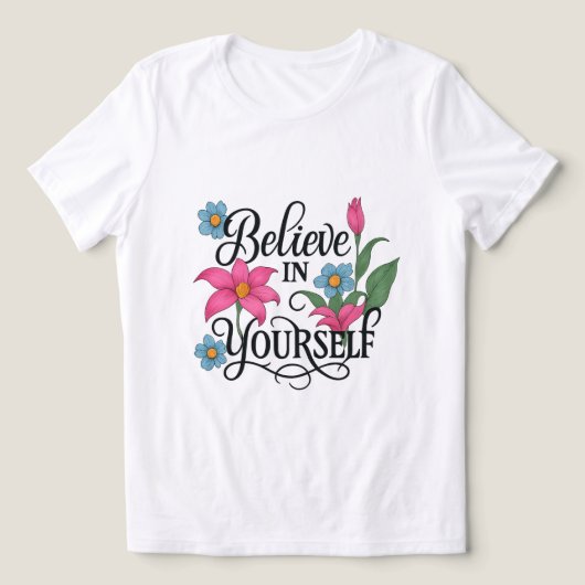 Inspirational Floral Women’s Tri-Blend T-Shirt Shirt (Design Vorderseite)