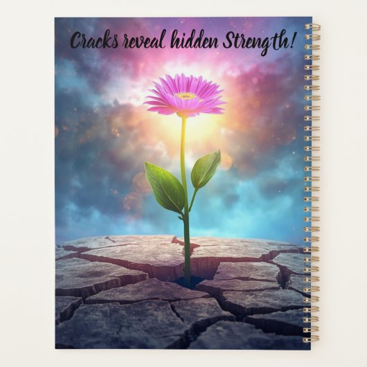 inspirational flower calendar notebook planner planer (Rückseite)