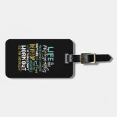 Inspirational Fotogray Life Quote Fotograf Gepäckanhänger (Vorderseite horizontal)